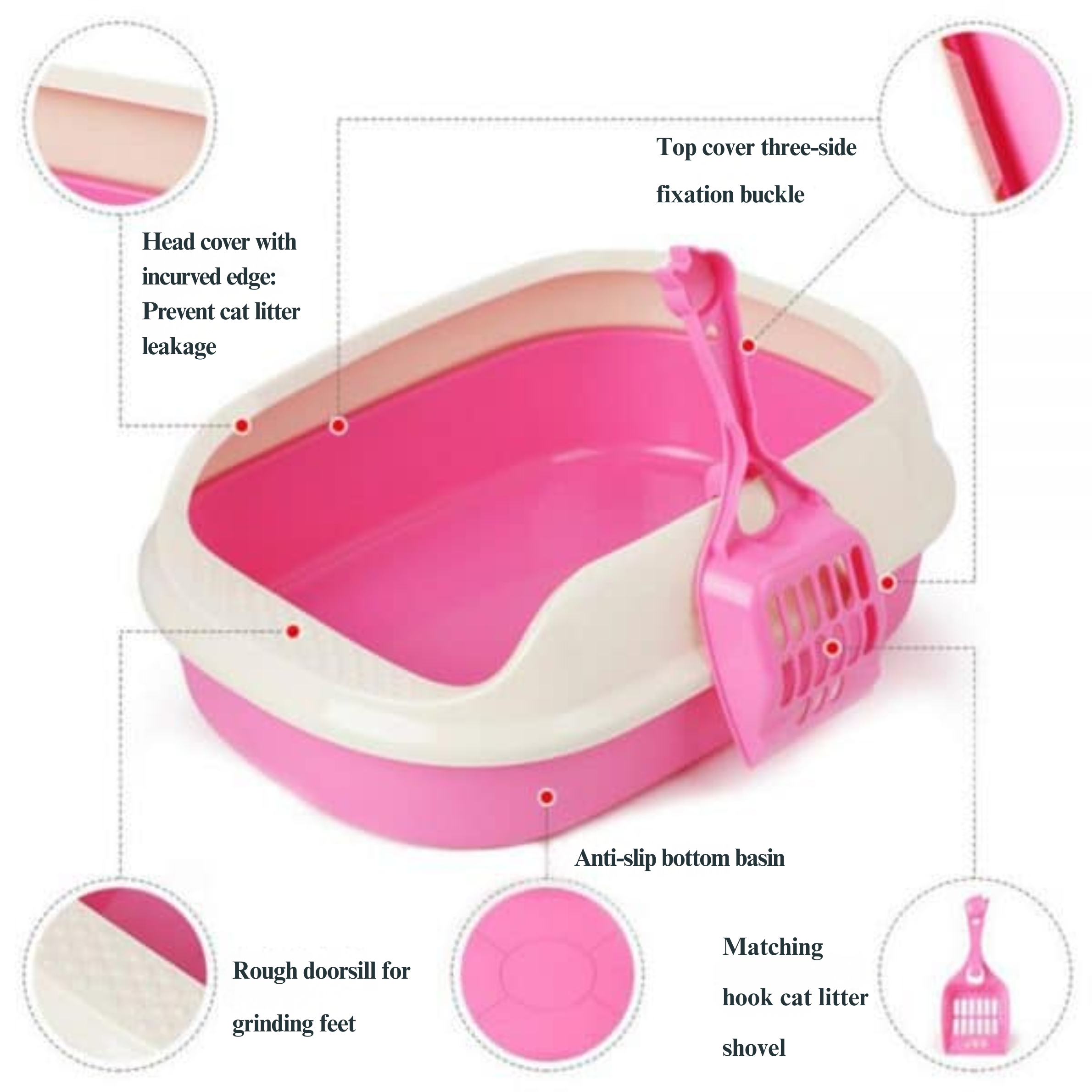 Premium Cat Litter Box – Multi Color