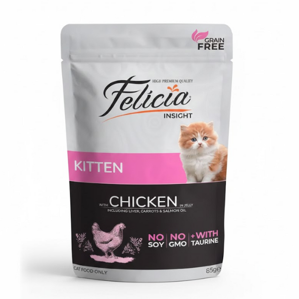 Felicia Premium No Grain Pouch Kitten Chicken 85gm