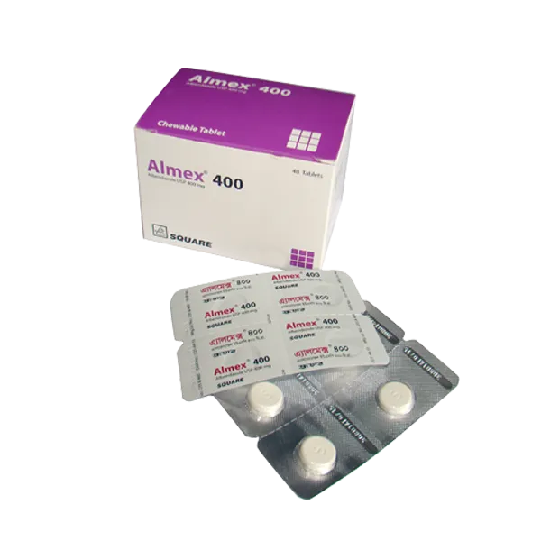 Almex 400 mg chewable tablet