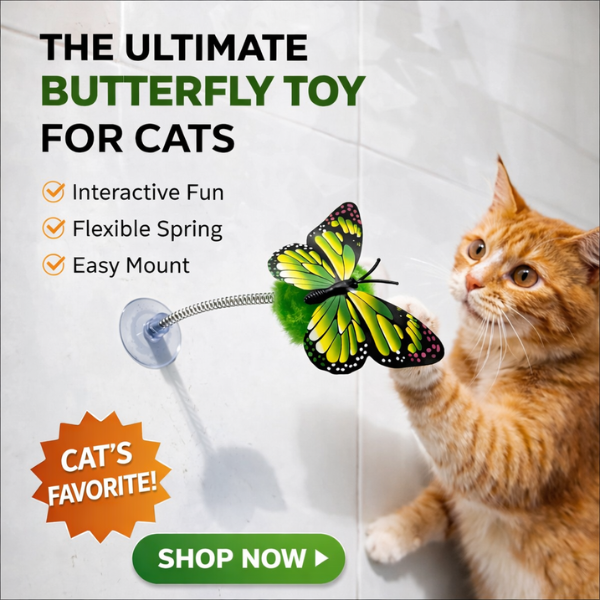Interactive Butterfly Cat Toy